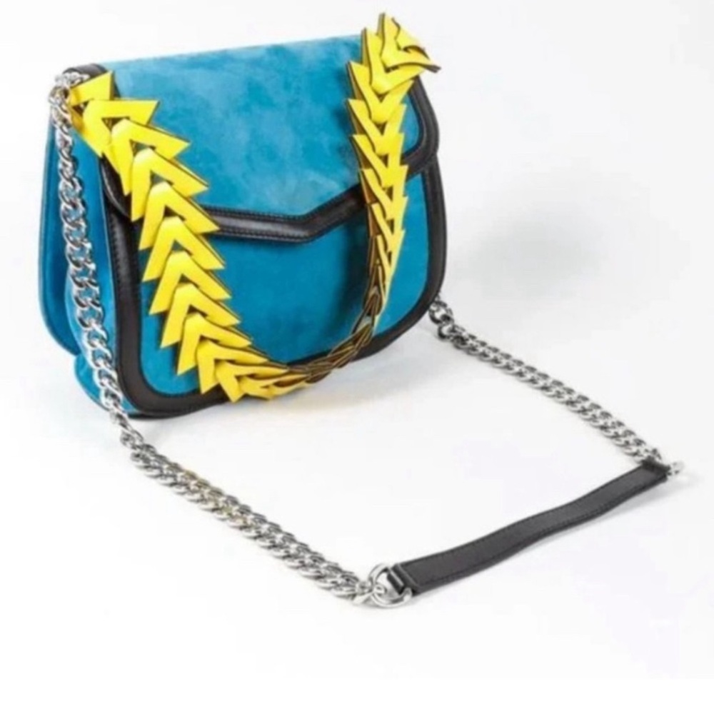 💯 Authentic Loewe Blue Suede Crossbody Bag- SOLD